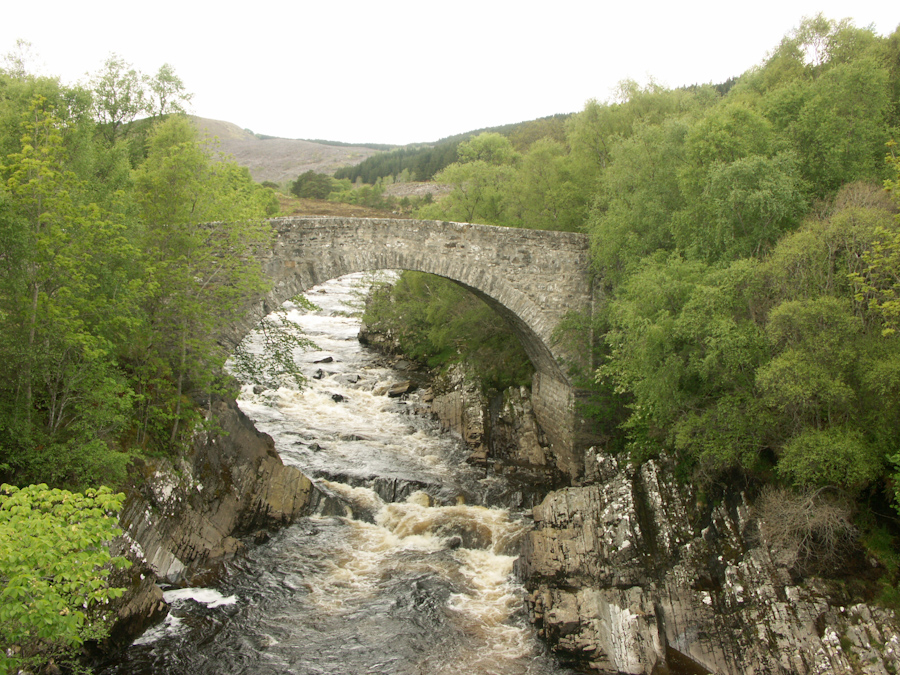 Old Oykel Bridge over River Oykel